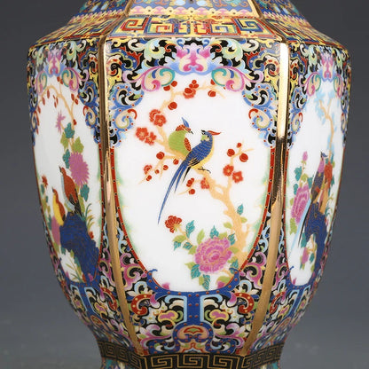 DecorBites™ Antique Enamel Porcelain Vase Collection