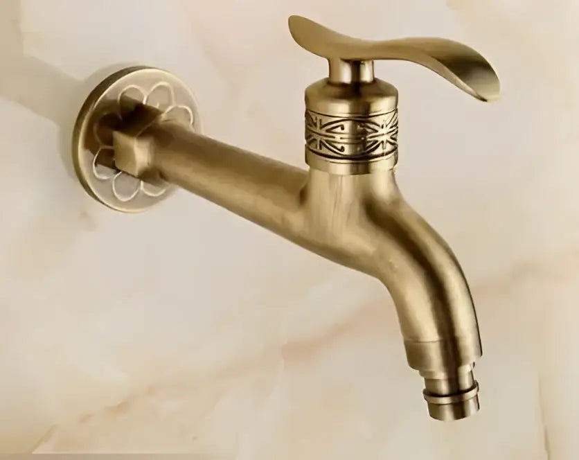 Antique dragon brass garden bibcocks tap garden washing faucet