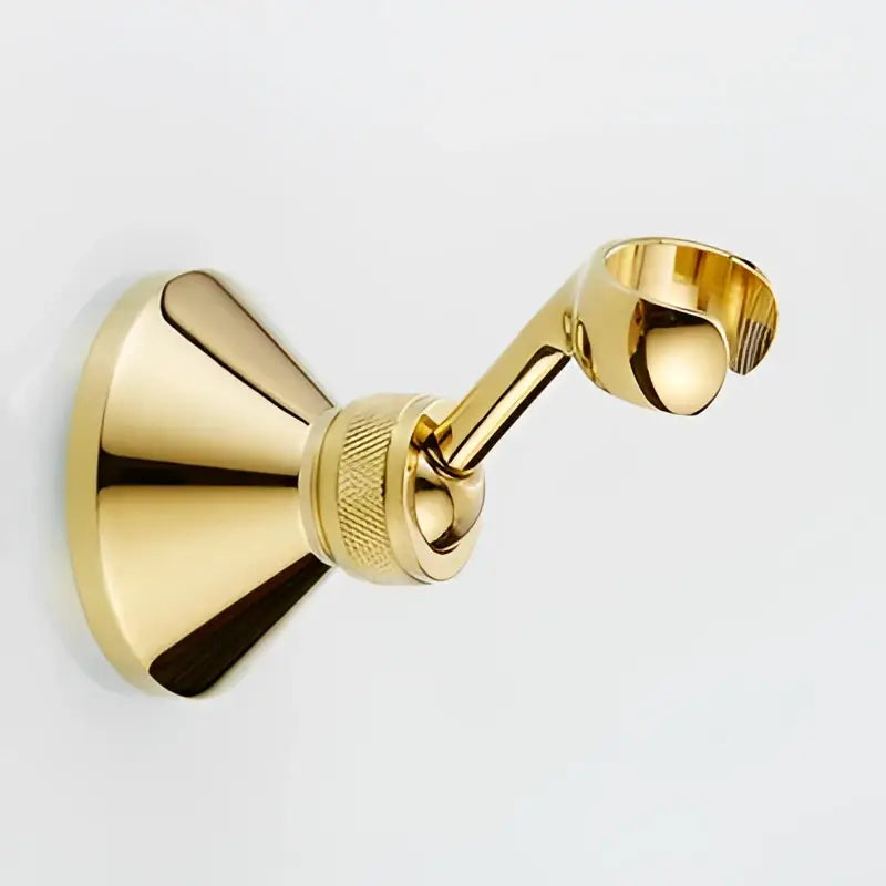 Antique brass & black handheld shower head bathroom set