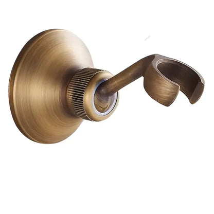 Antique brass handheld shower head holder – bathroom bidet stand
