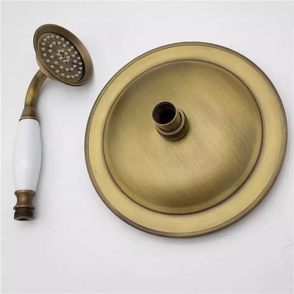 Antique brass handheld shower head holder – bathroom bidet stand