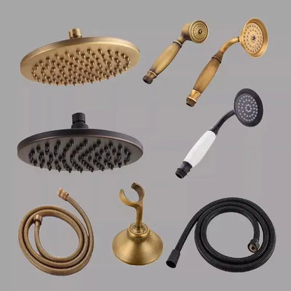 Antique brass handheld shower head holder – bathroom bidet stand