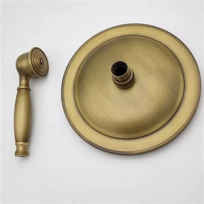 Antique brass handheld shower head holder – bathroom bidet stand