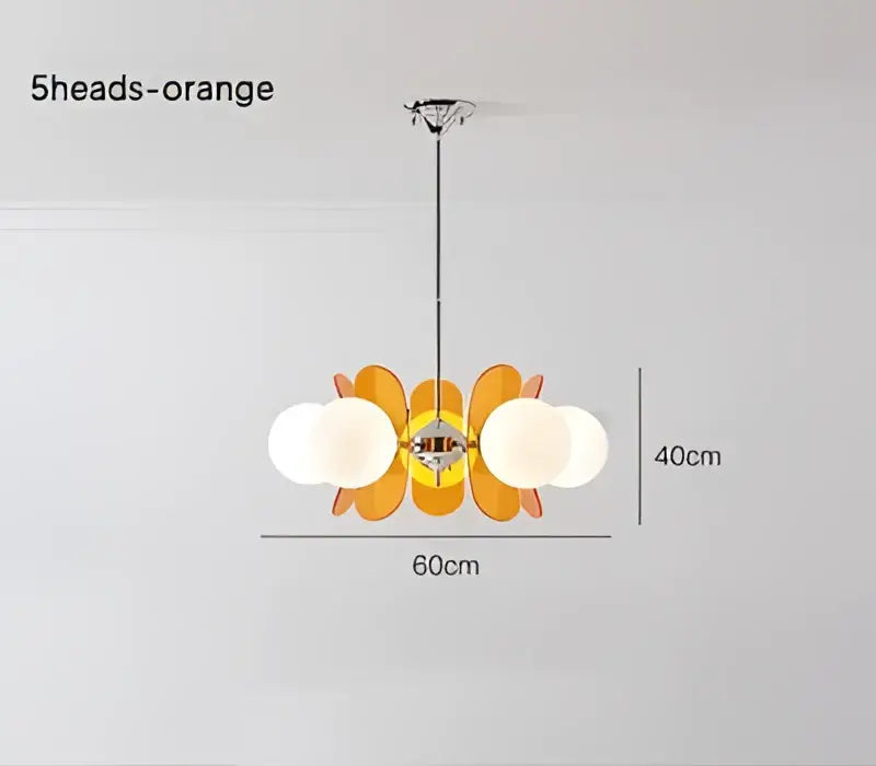 Antique style chandelier wood leaf pendant light – living room