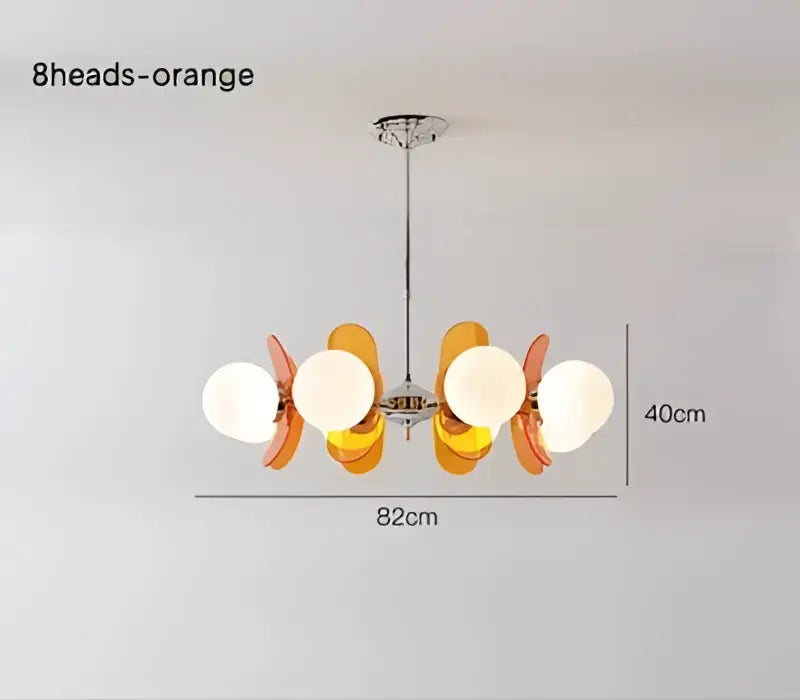 Antique style chandelier wood leaf pendant light – living room