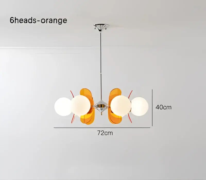 Antique style chandelier wood leaf pendant light – living room