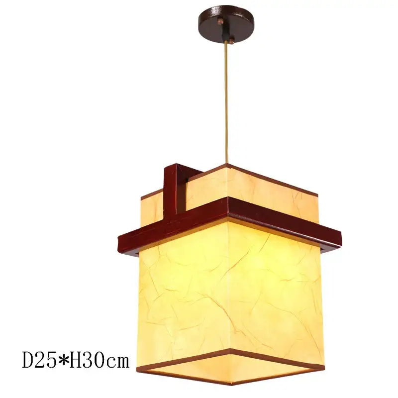 Antique wood pendant lights traditional chinese lantern dining room