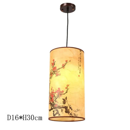 Antique wood pendant lights traditional chinese lantern dining room