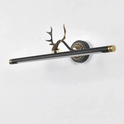 Antler gold led mirror light sconce bedroom wall fixture