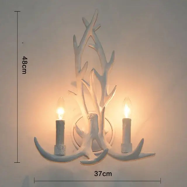 antler pendant chandelier golden 6 light living room lamp