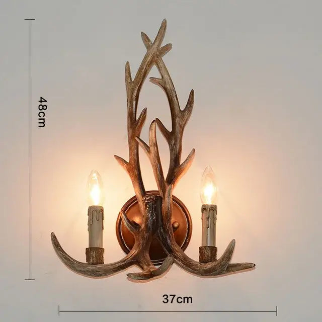 antler pendant chandelier golden 6 light living room lamp