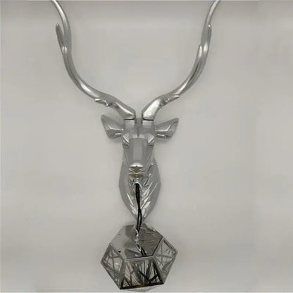 Modern golden deer head led wall light bedroom sconce