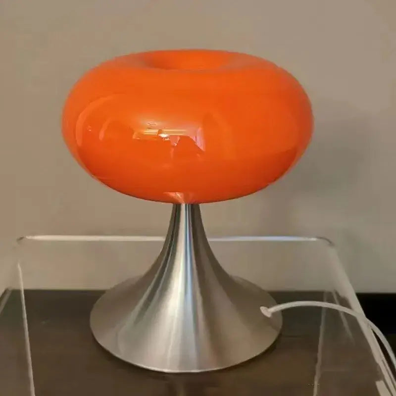 Glossy apple green table lamp bedroom three color lighting