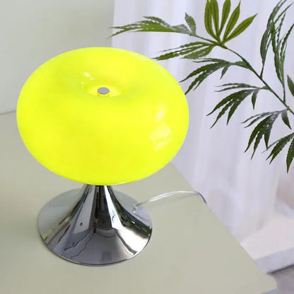 Glossy apple green table lamp bedroom three color lighting