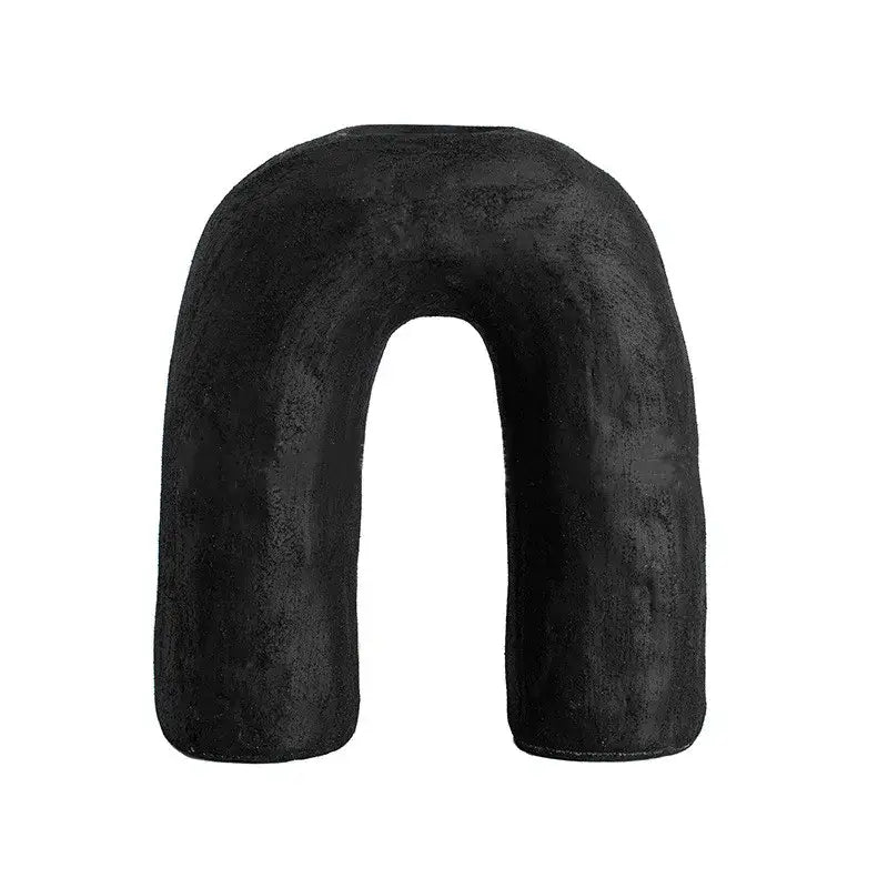 Abstract geometric arc ceramic vase set living room decor
