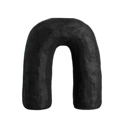 Abstract geometric arc ceramic vase set living room decor