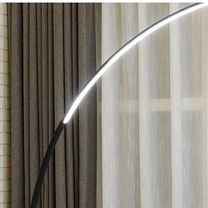 Modern black rgb arc floor lamp for living room led lighting