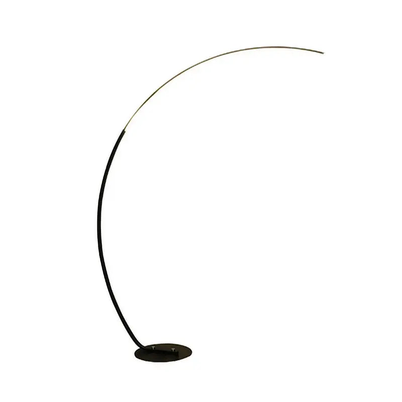 Modern black arc led floor lamp – living room minimalist light