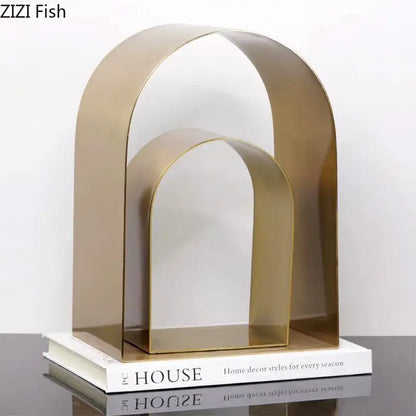 Modern black and white arched geometry desk decoration bedroom sculpture