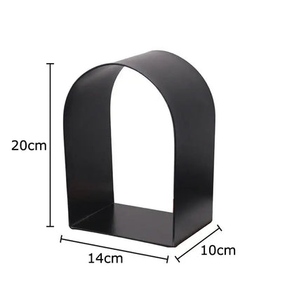 Modern black and white arched geometry desk decoration bedroom sculpture