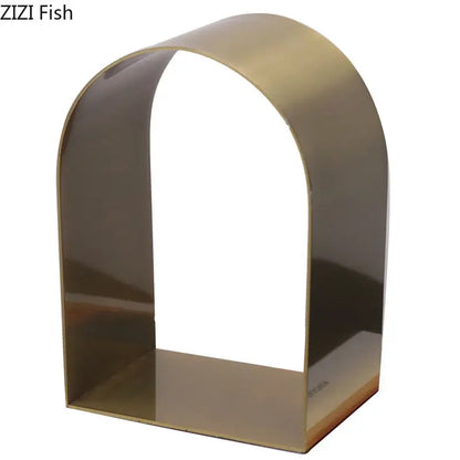 Modern black and white arched geometry desk decoration bedroom sculpture