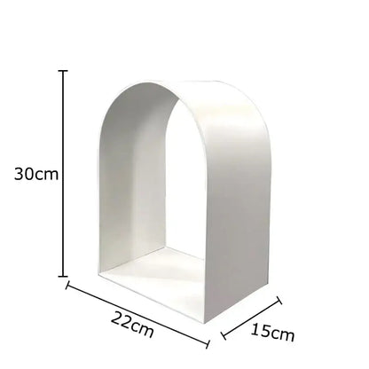 Modern black and white arched geometry desk decoration bedroom sculpture