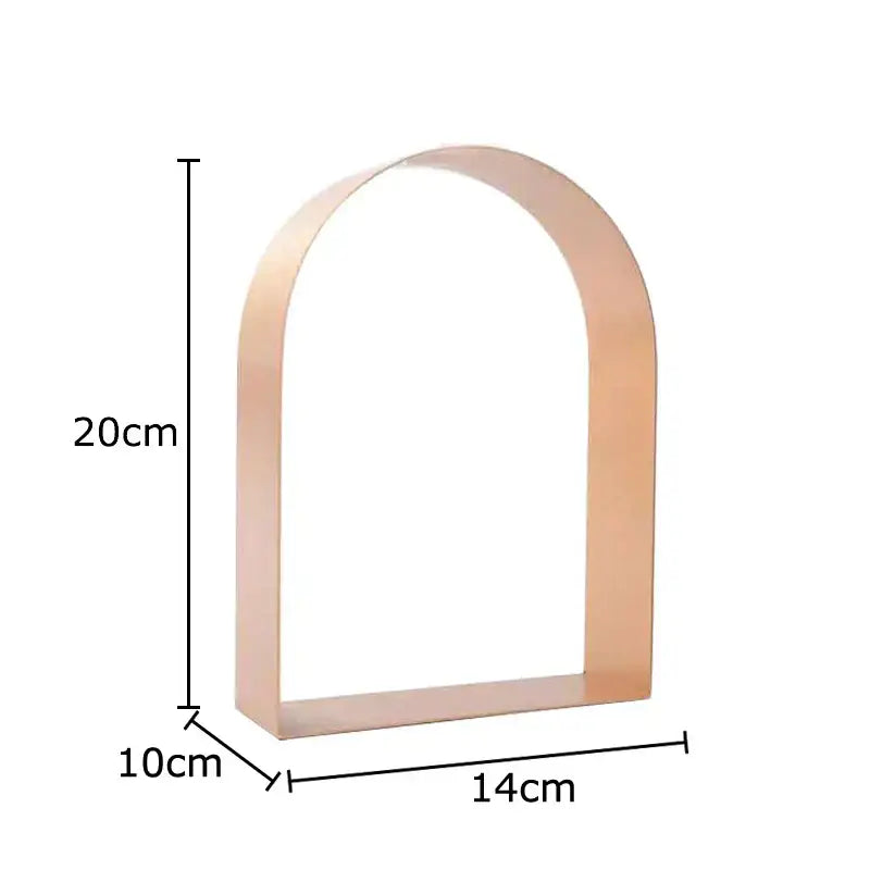 Modern black and white arched geometry desk decoration bedroom sculpture