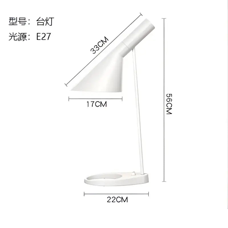 Modern black & white conical floor lamp living room led decor