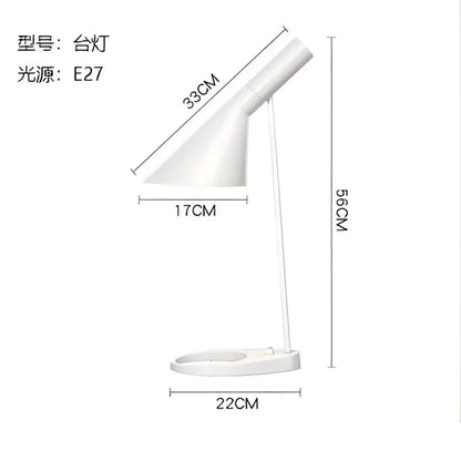 Modern black & white conical floor lamp living room led decor