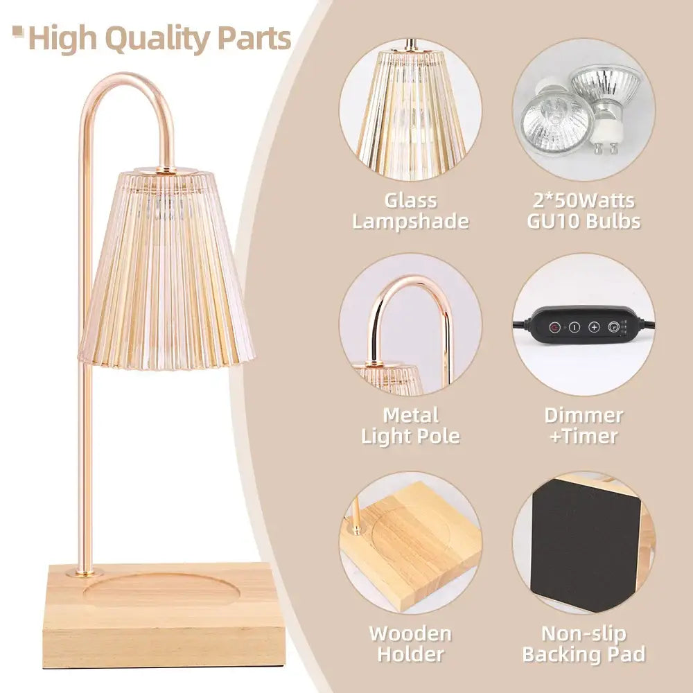 Modern blue & black aromatherapy melting lamp bedroom decor