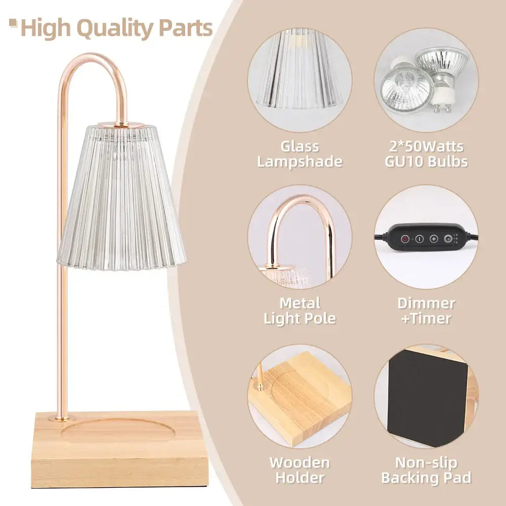 Modern blue & black aromatherapy melting lamp bedroom decor