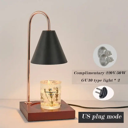Modern blue & black aromatherapy melting lamp bedroom decor