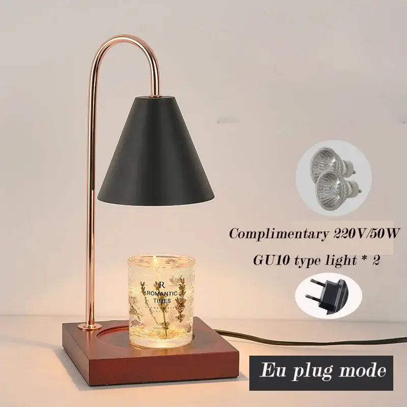Modern blue & black aromatherapy melting lamp bedroom decor