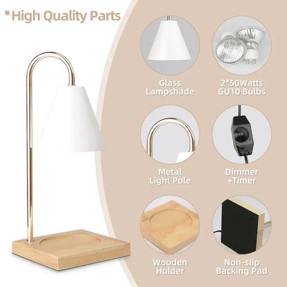 Modern blue & black aromatherapy melting lamp bedroom decor