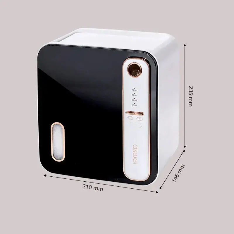 Modern white & black toilet tissue box holder bathroom storage rack