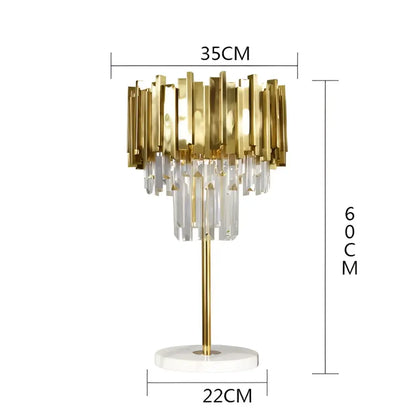 Art deco crystal led chandelier gold & silver dining room lighting