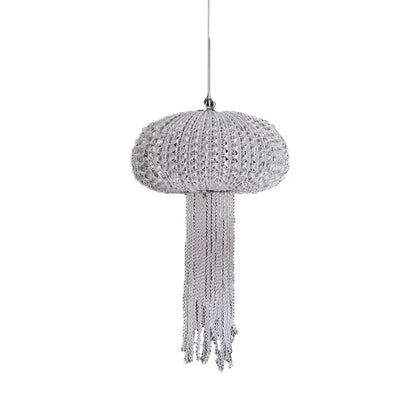 Art deco silver jellyfish dimmable hanging chandelier dining room