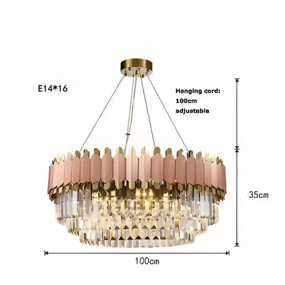 art deco gray & gold crystal chandelier foyer light