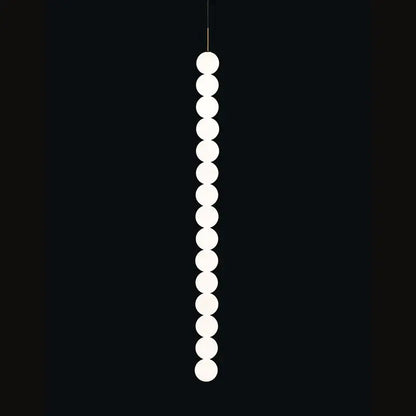 Art deco led glass pingpong pendant light dining room white orbs