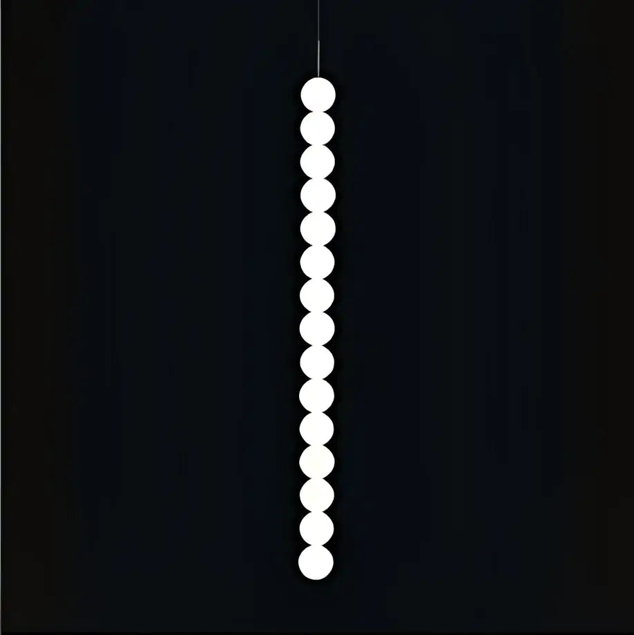 Art deco led glass pingpong pendant light dining room white orbs
