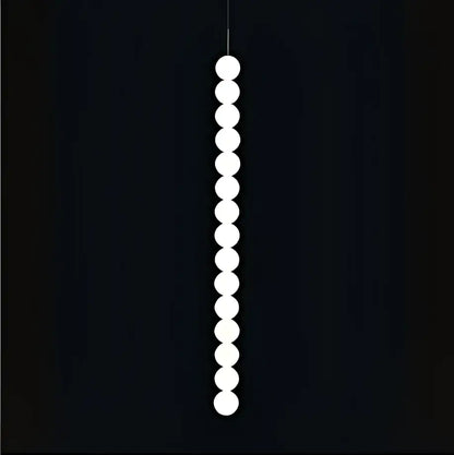 Art deco led glass pingpong pendant light dining room white orbs