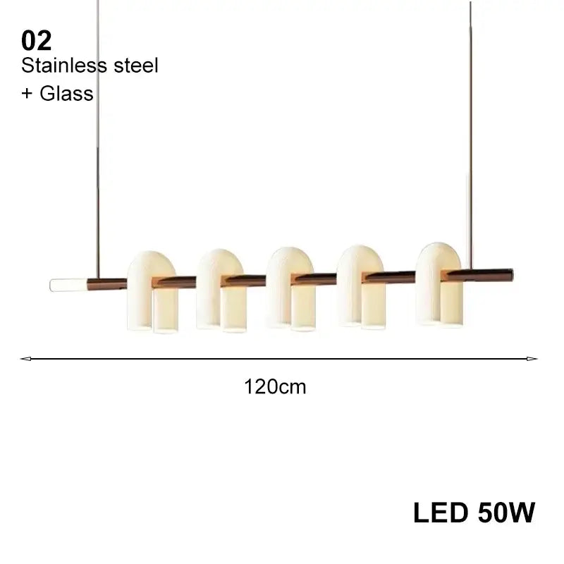art deco white acrylic arched chandelier living room light