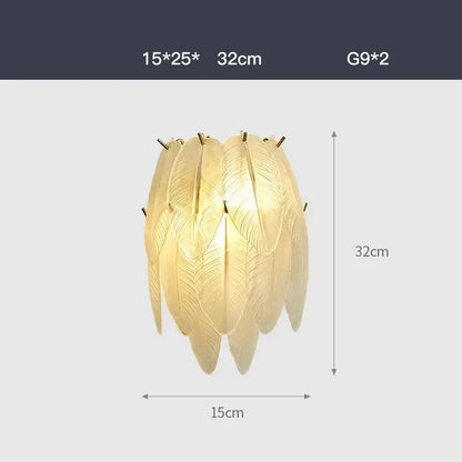 art deco white glass feather chandelier for bedroom