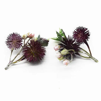 Vibrant thistle artificial grass plants – living room floral decor