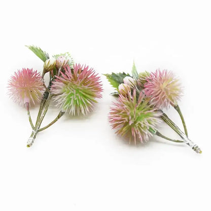 Vibrant thistle artificial grass plants – living room floral decor