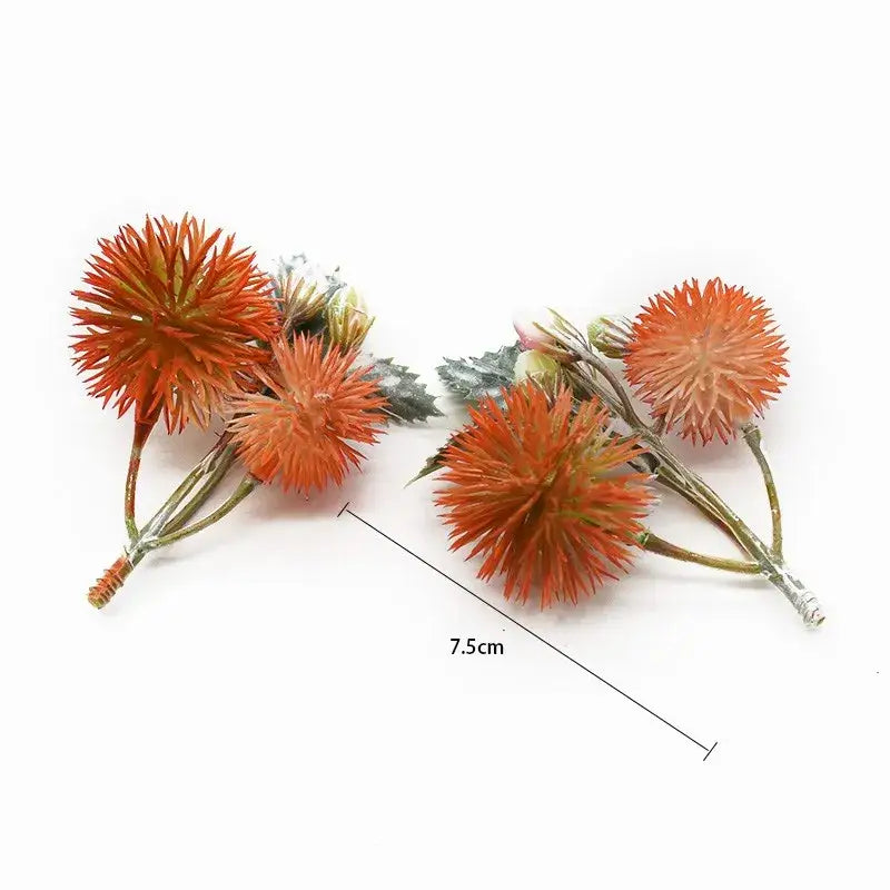 Vibrant thistle artificial grass plants – living room floral decor