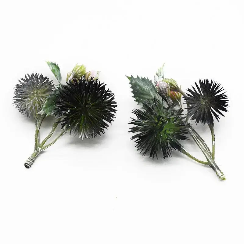 Vibrant thistle artificial grass plants – living room floral decor