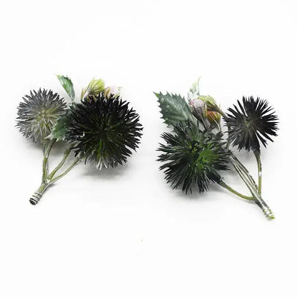 Vibrant thistle artificial grass plants – living room floral decor