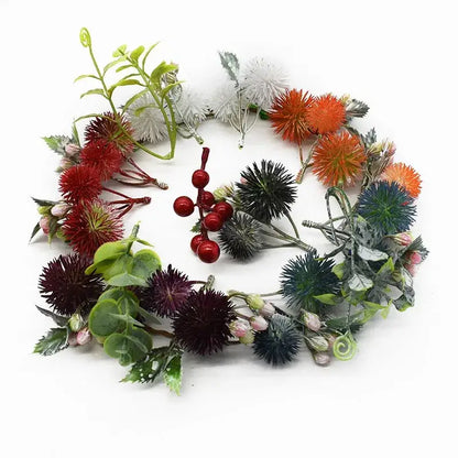 Vibrant thistle artificial grass plants – living room floral decor