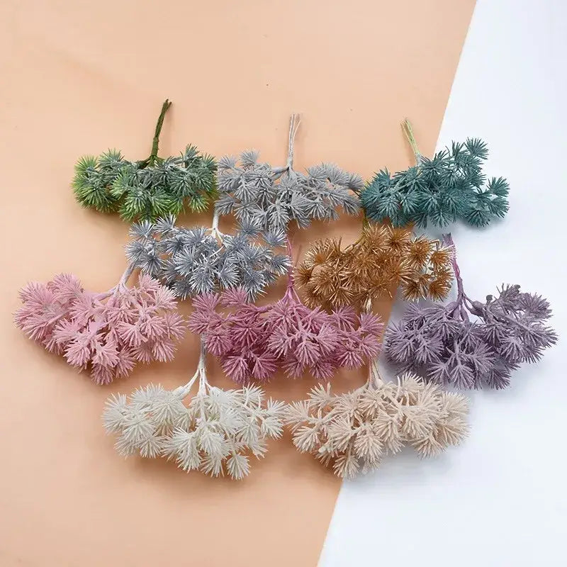Pastel artificial gypsophila plants living room pine clusters